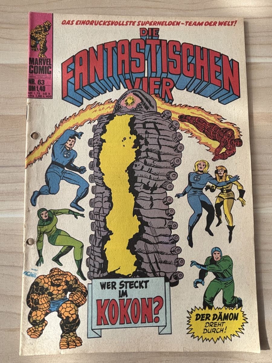 Comics: Die Fantastischen Vier Marvel Heft 63, 1.Warlock – Gebraucht aus Kehrsatz von Raboy