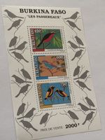 Briefmarken Burkina Faso Vögel-Serie neuwertig OVP 450-750F