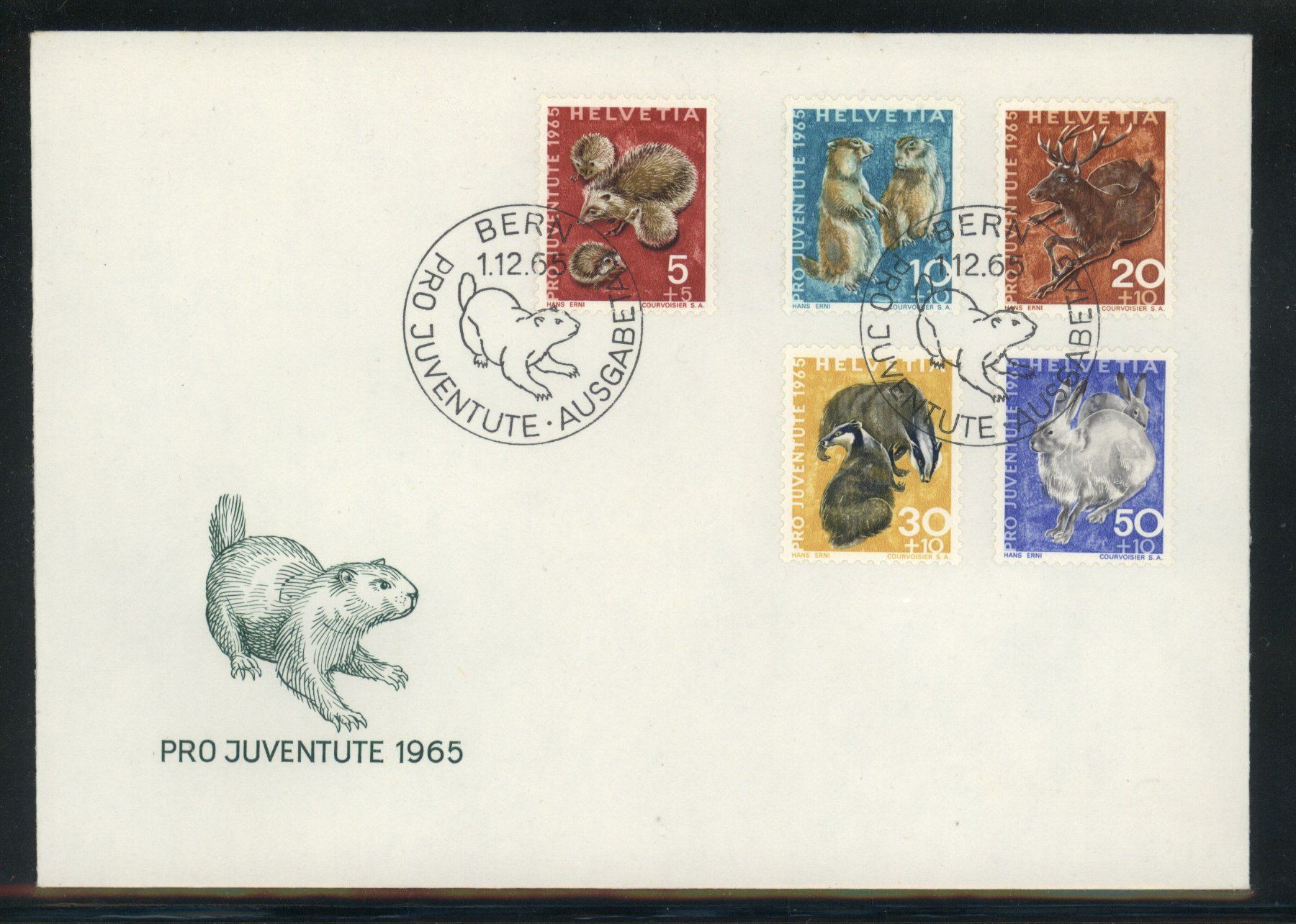 Tutti i francobolli: 1965, FDC, Pro Juventute – Usato da Willisau venduto da Vollstempel