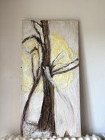 Baum Abstrakt moderne Bild Signiert