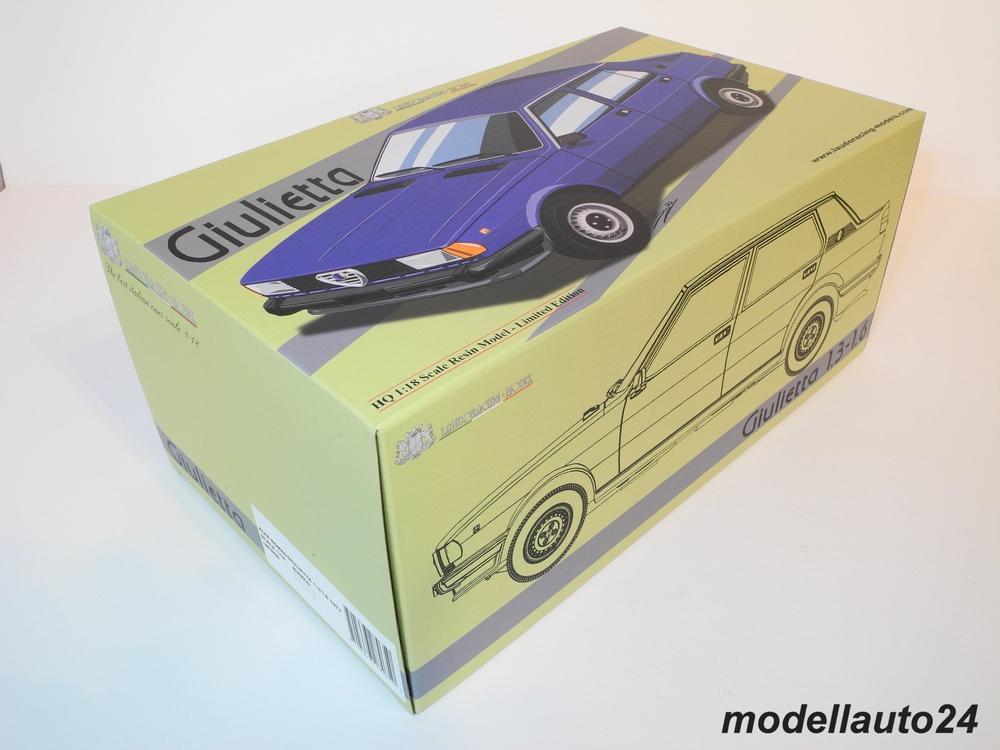 Alfa Romeo Giulietta 1.3 - 1.6 1977 Modellino in scala 1:18 Laudoracing