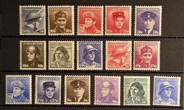 Tschechoslowakei 1945 Armee im Ausland komplett (16 Stk.)