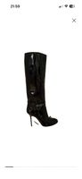 Bottes hautes vernies noires talon aiguille 37