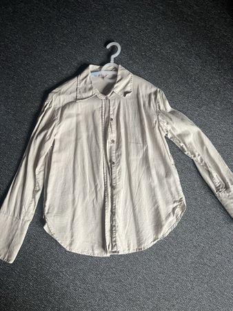 H&M Bluse, Beige, Grösse XS – Leinen