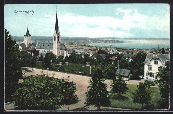 Cartes postales: Rorschach, Ortsansicht mit Wasserblick – D'occasion à Berlin par bartko-reher