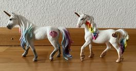 Schleich Bayala - Meereseinhorn und Regenbogeneinhorn Stute