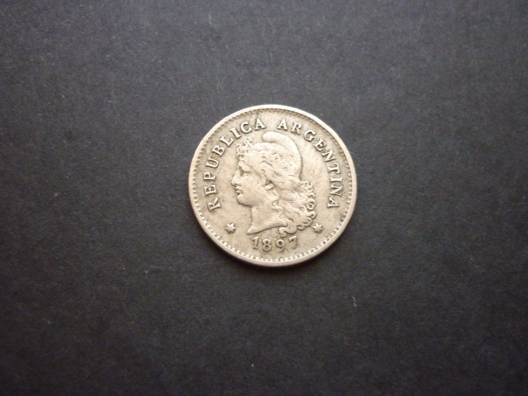 Toutes les monnaies: 10 Centavos - Argentinien - 1897 – D'occasion à Zürich par gallienus 1