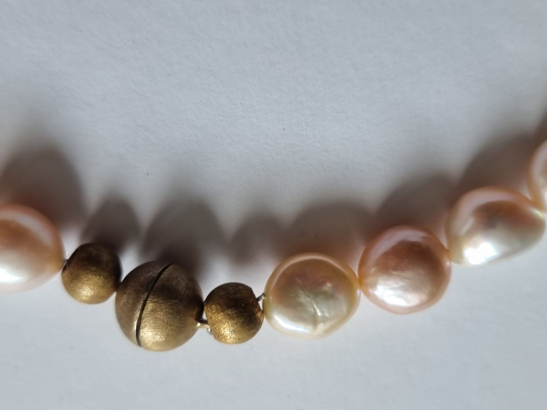 Perle (finte): Perlen-Collier  Multicolor mit schimmernden, Lüster – Usato da Gersau venduto da grafik-kunst 3