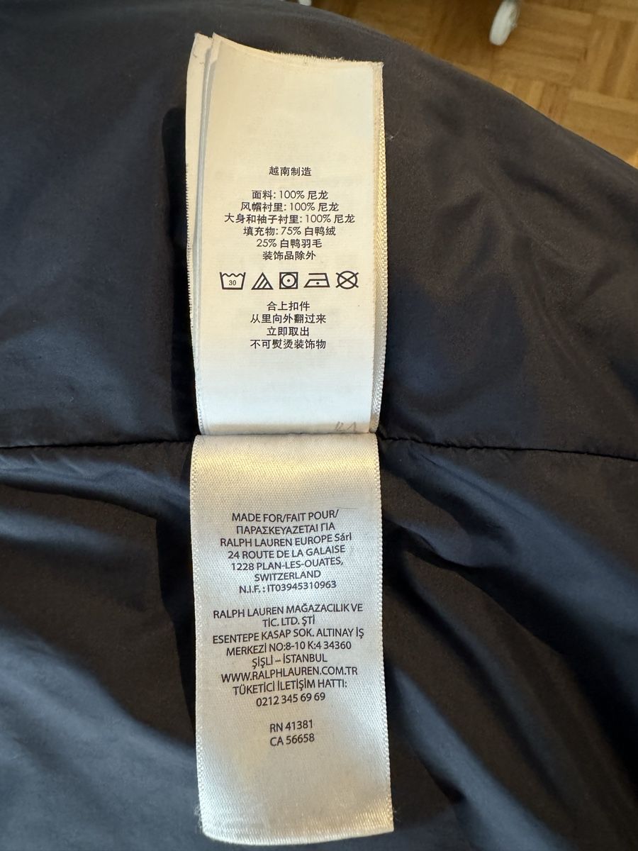 Ralph Lauren Giacche & Cappotti: Veste hiver Ralph Lauren, taille 8-10 ans – Usato da Forel (Lavaux) venduto da Mivrec.1823 4