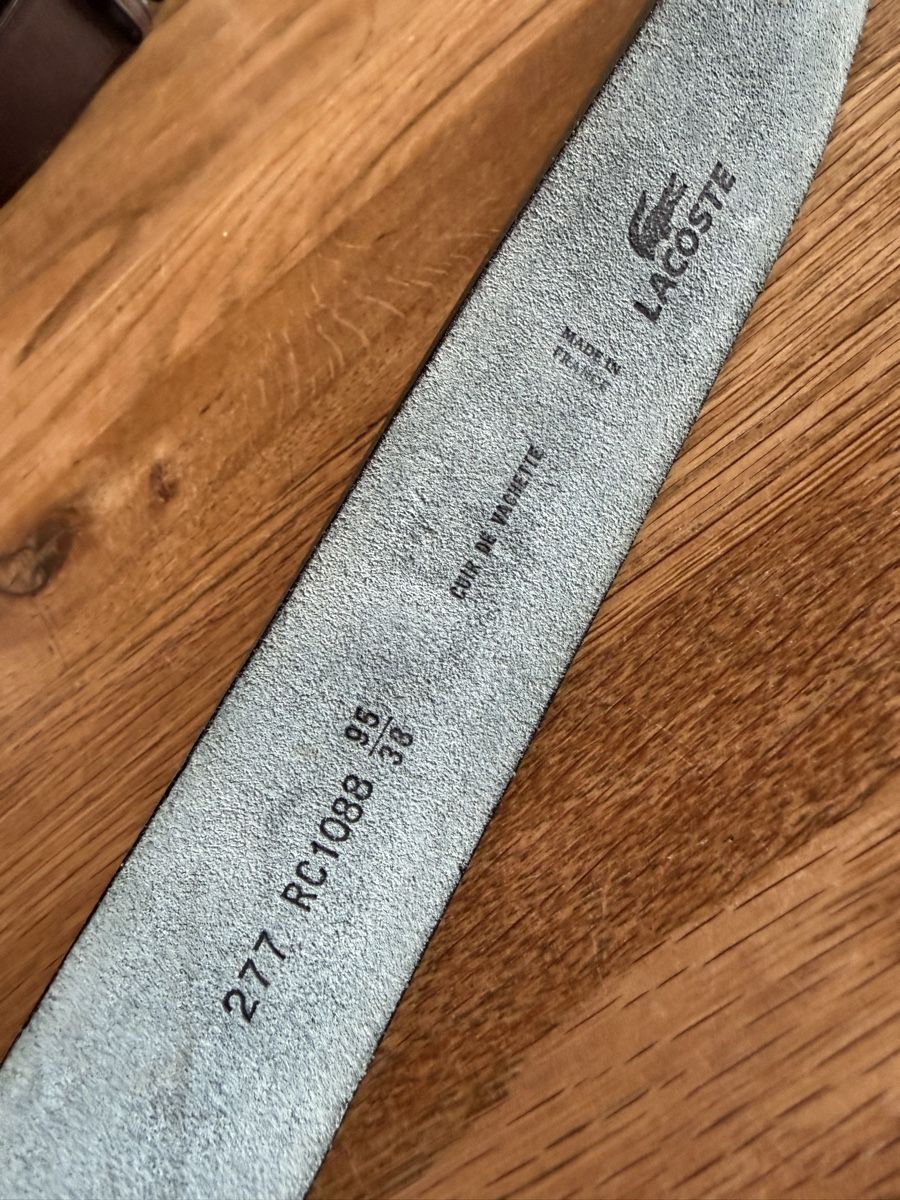 Lacoste Gürtel: Lacoste Leder Gürtel – Neu (gemäss Beschreibung) aus Freidorf TG von ibipatria 2