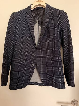 Blazer homme Xagon Man  bleu marine à carreaux  taille 44