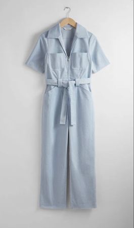 Jumpsuit & Other Stories hellblau kurzarm neuwertig