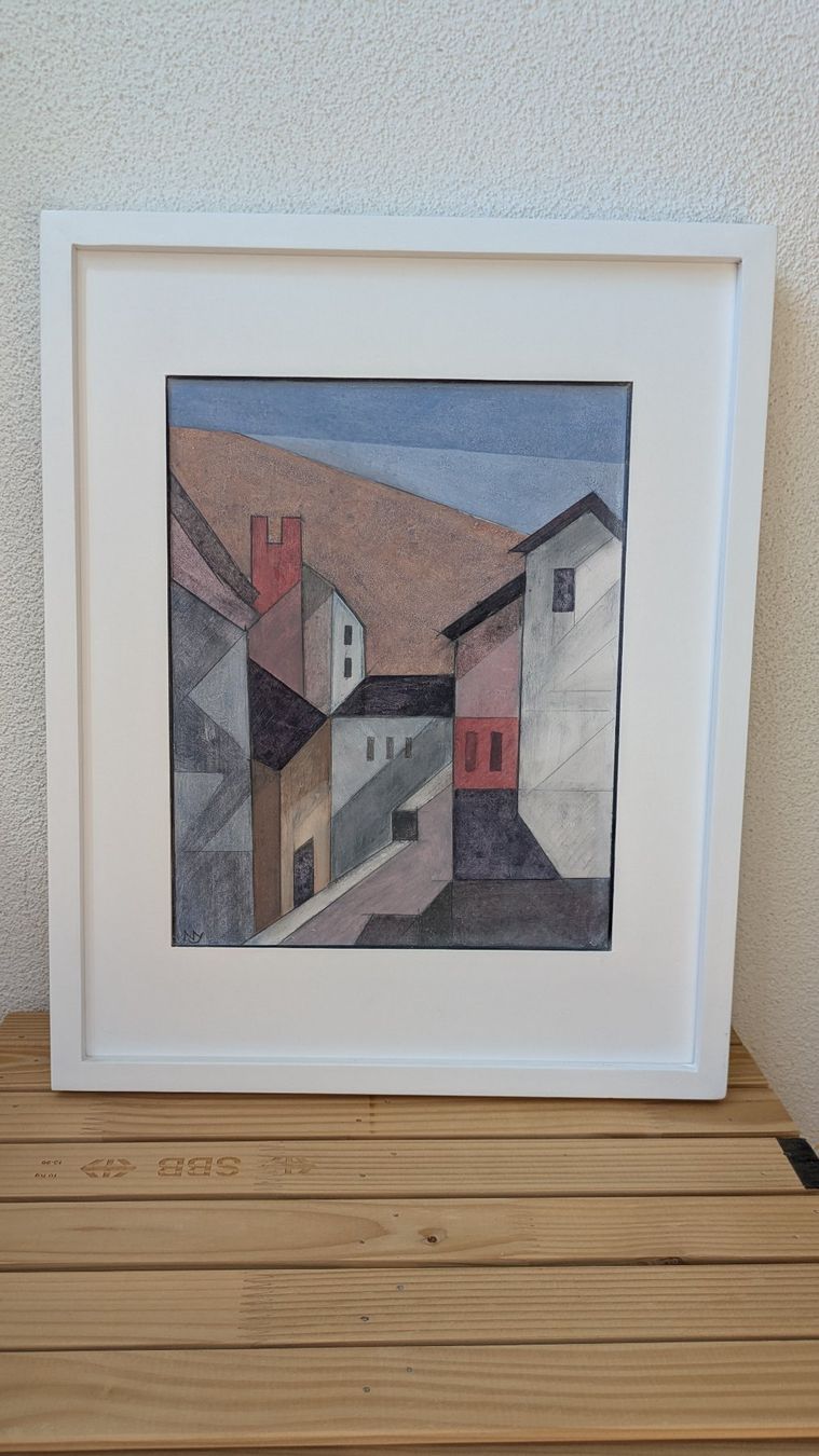 Gemälde: Hans Nydegger Unterseen Gemälde – Gebraucht aus Münsingen von Schnarchler