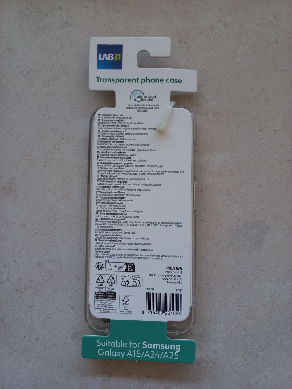 Samsung Cover & Protezioni schermo: Coque de protection transparente Samsung A15/A24/A25 – Nuovo e nell'imballaggio originale da Biel/Bienne venduto da Pipsi79 1