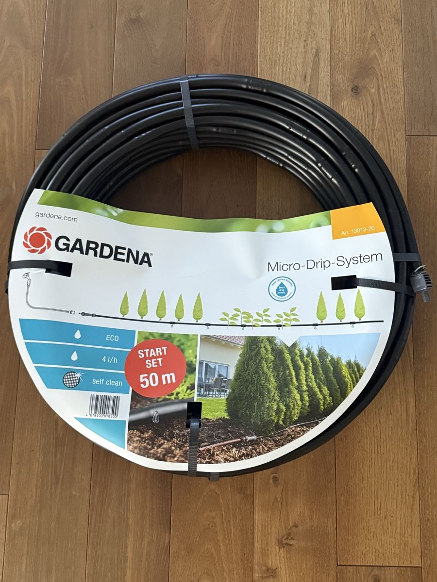 Gardena Tubi & Tubi flessibili: Gardena Micro-Drip-System Start-Set 50 m neuwertig – Nuovo (secondo la descrizione) da Uetikon am See venduto da egonli