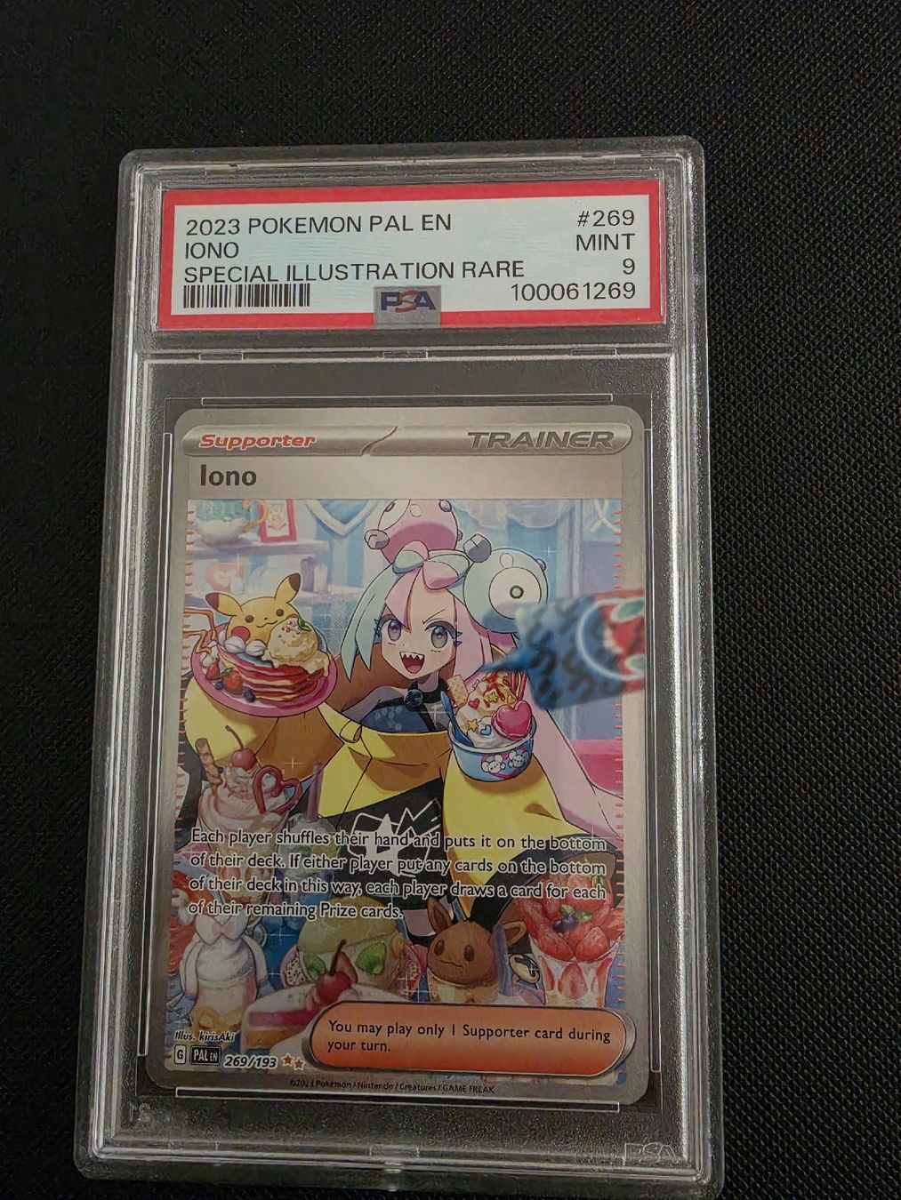 Pokémon Carte collezionabili: Pokemon PSA 9 MINT Iono PAL 269 – Nuovo e nell'imballaggio originale da Luzern venduto da heini81