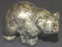 Deko Heilstein L-6361 – Pyrit Eisbär 4,5x2,5x2cm – 53.34 Gr.