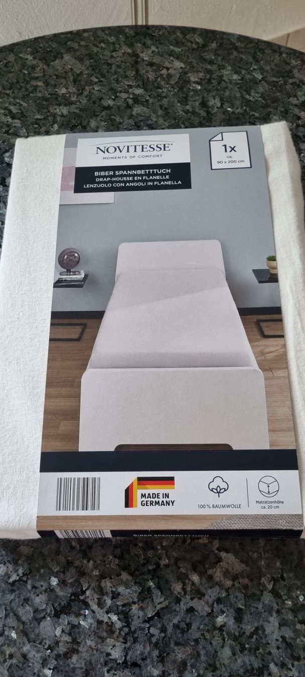 Bettwäsche: Neues Biber Spannbettuch, 90x200cm! – Neu (gemäss Beschreibung) aus egliswil von Maggy6