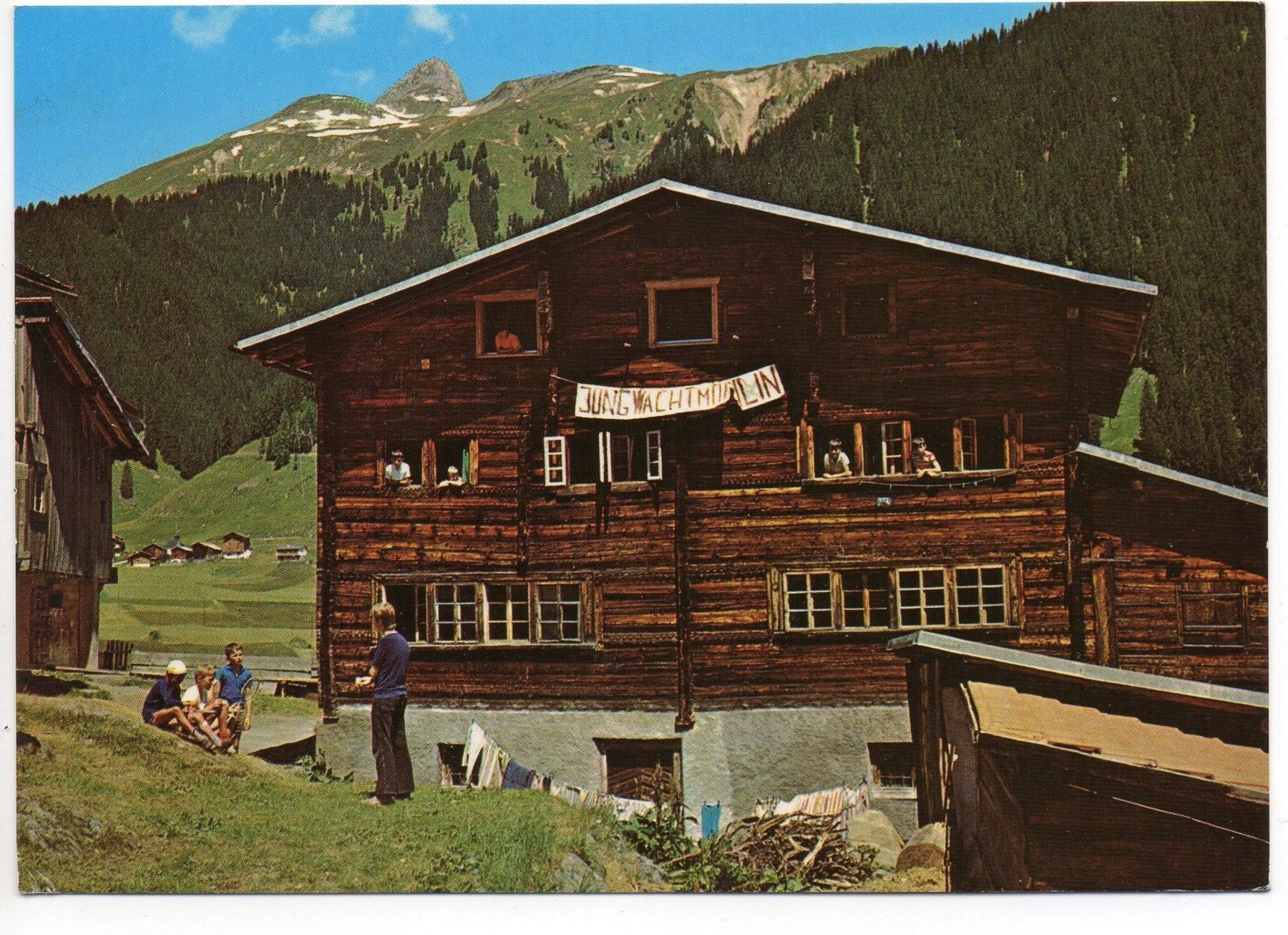 Cartoline postali: CAVORGIA-SEDRUN Jugendlager Sur Crests – Usato da Jona venduto da philajona