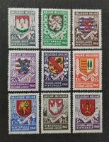 Belgien 1940-41, Wappen, Satz ungestempelt