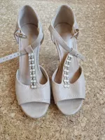 Highheels Graceland beige Perlen Grösse 35 gebraucht