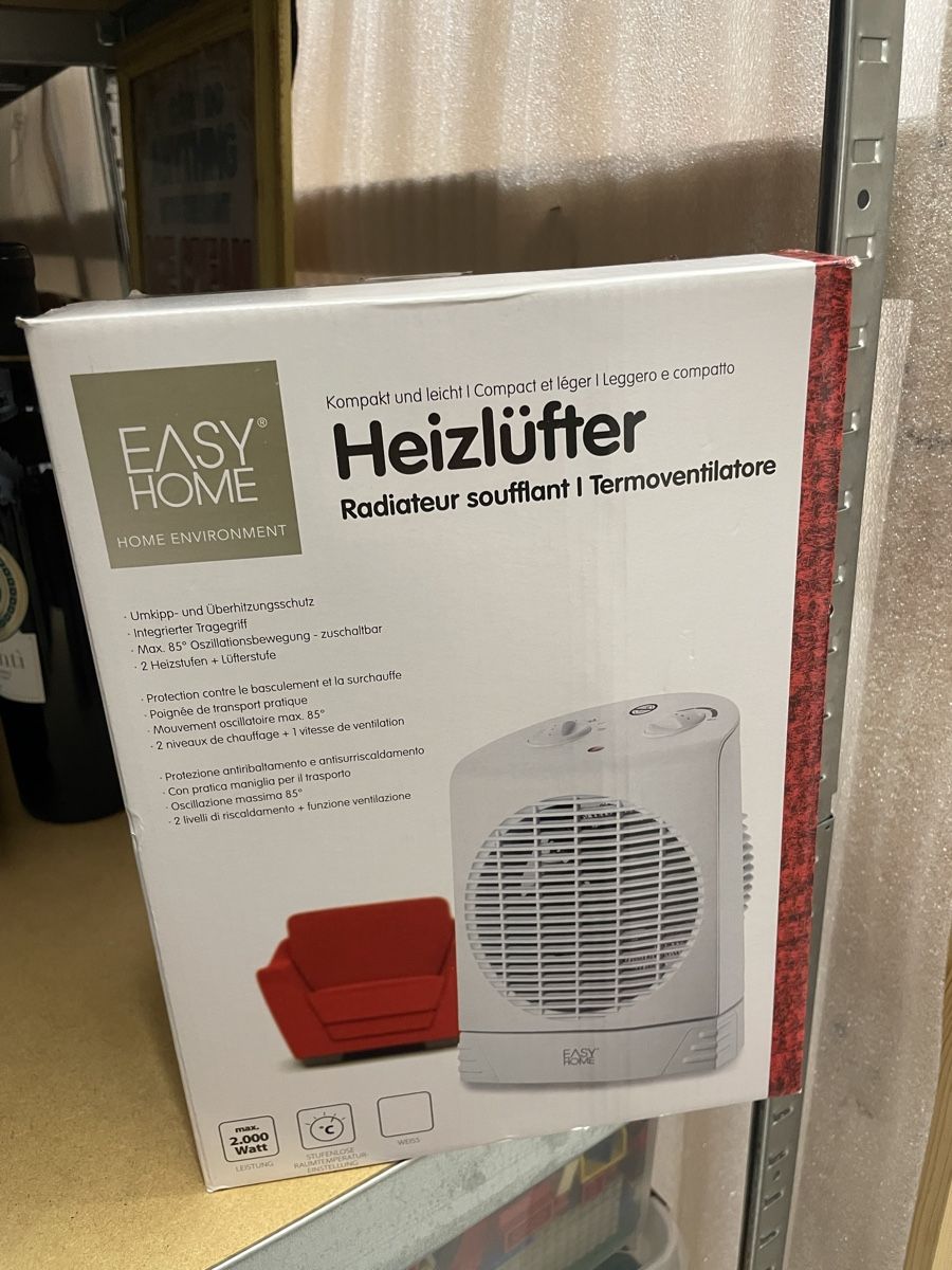 Radiatori: Easy Home Heizlüfter, 2000 Watt, neu – Nuovo e nell'imballaggio originale da Glattpark (Opfikon) venduto da malouamelia