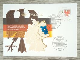 TR100 Enveloppe + Timbre Allemagne 1992