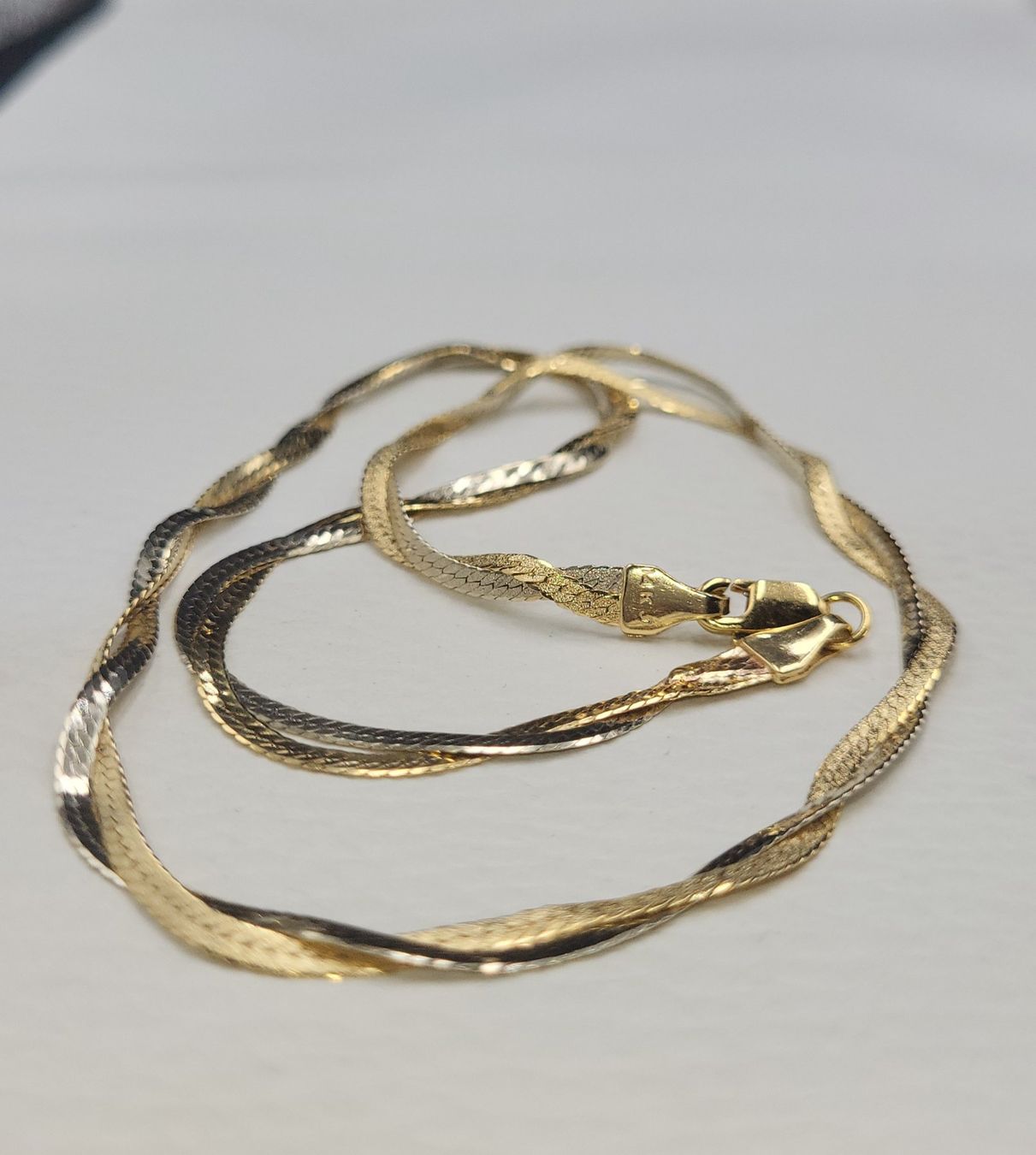 Catenine: Gold 585 Bicolour Collier – Usato da Wald ZH venduto da Dasilver 5