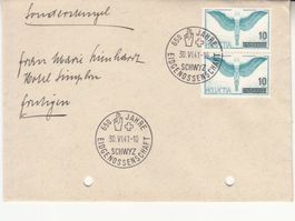 Sonderstempel S. 226,  650 Jahre Schwyz 1941