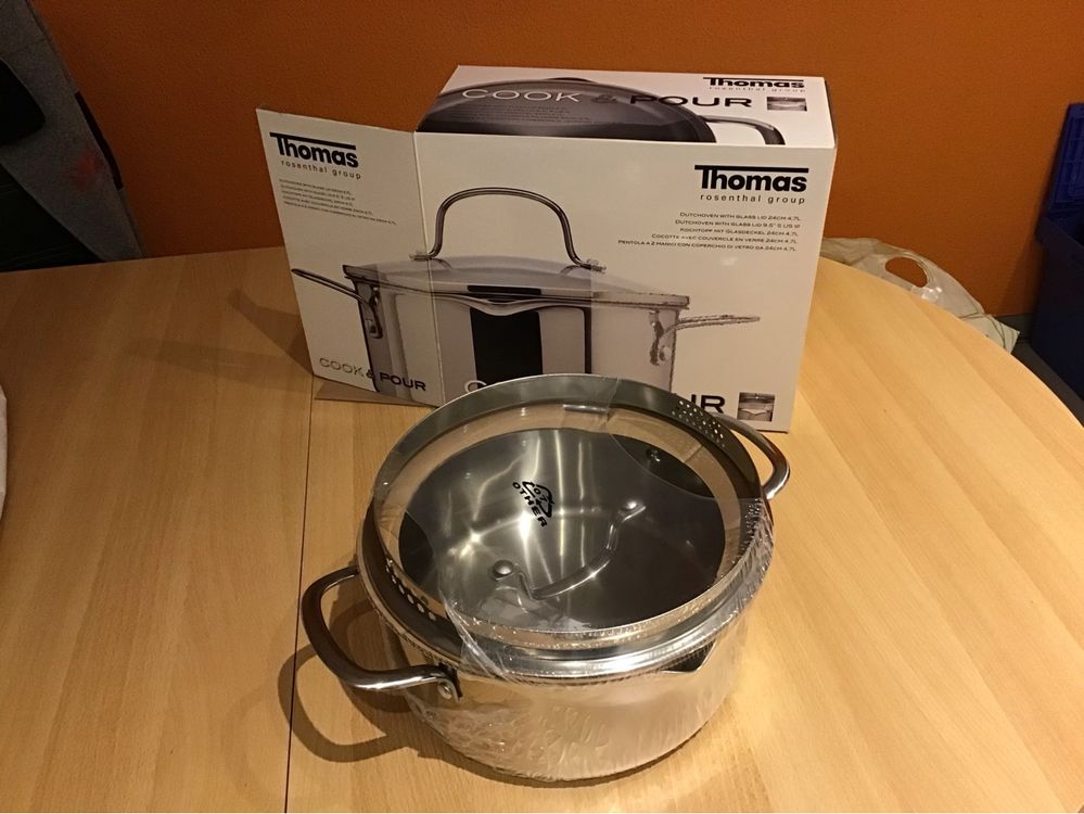 Thomas Rosenthal Kochtopf mit Glasdeckel 24 cm 4.7 L (Neu und ...