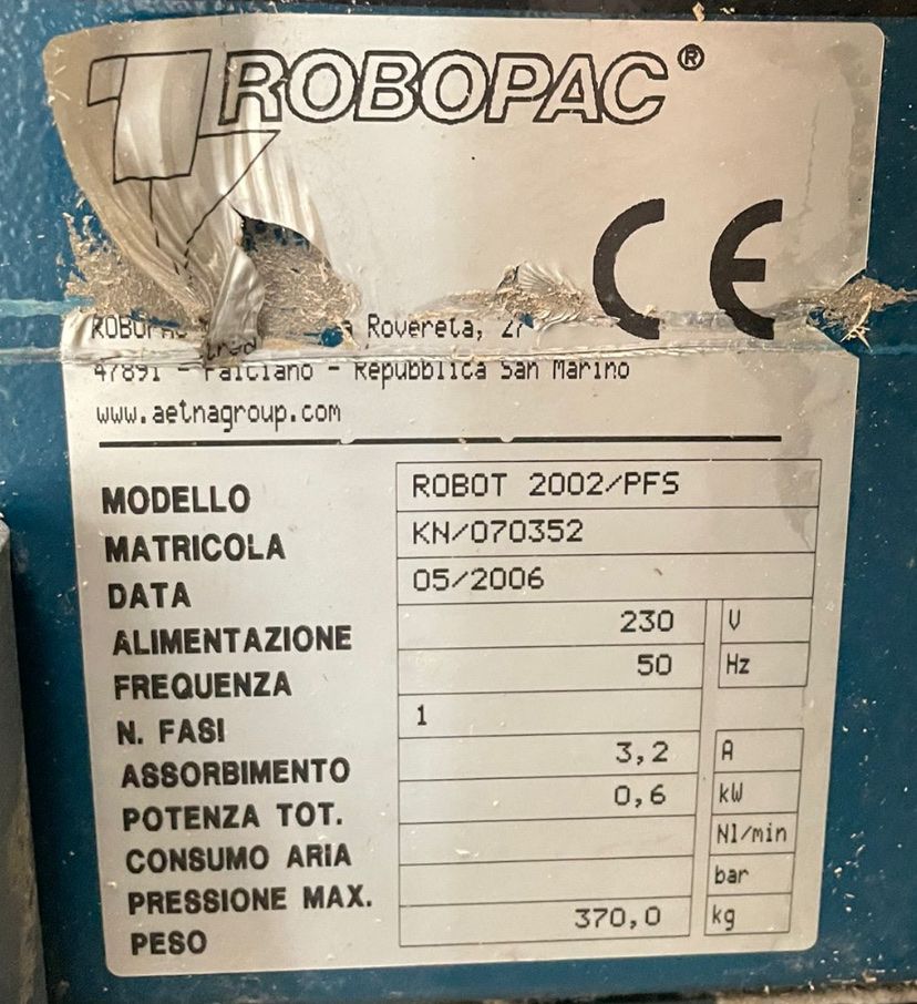 Tutte le macchine: Robopac Robot 2002/PFS Wickelmaschine – Usato da Staufen venduto da Bilancia06 1