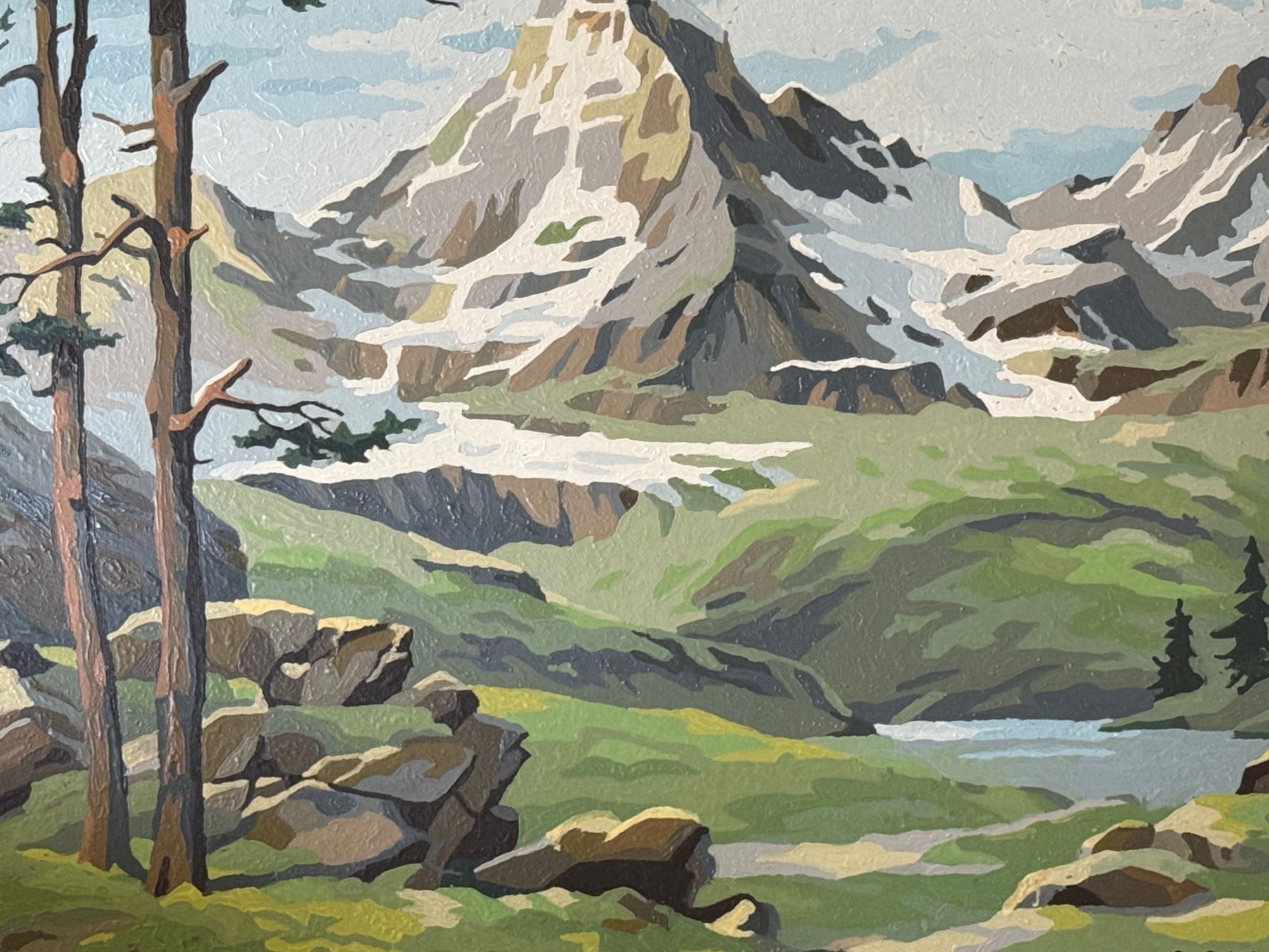 Dipinti: Phantastisches Gemälde Matterhorn, signiert – Usato da Bern venduto da Jwpm66 1