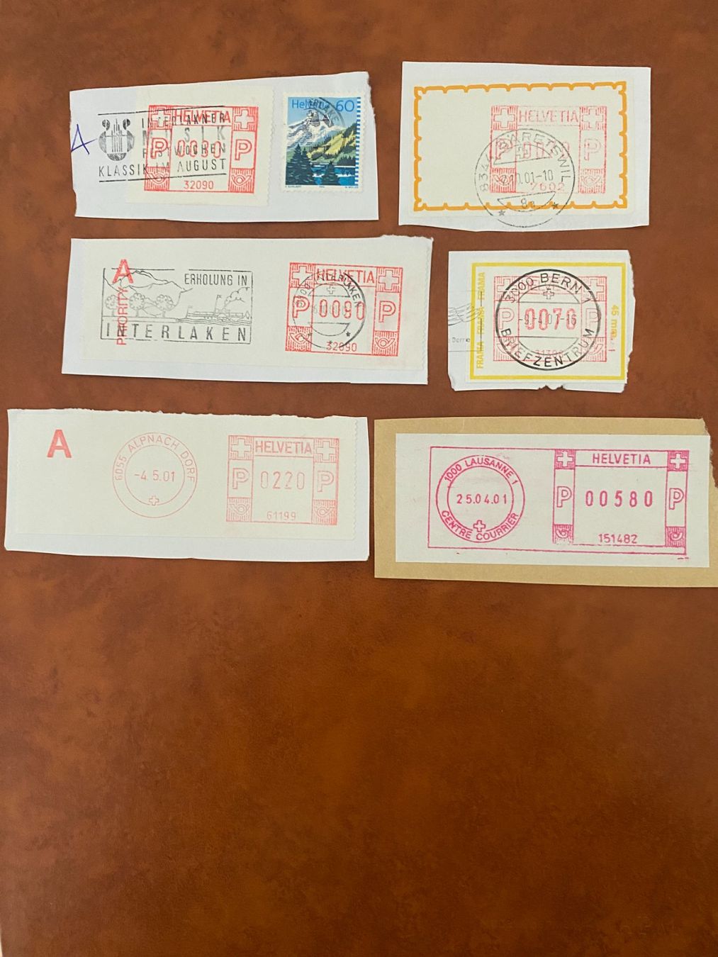 Tutti i francobolli: Briefmarken Automatenmarken – Usato da matten b. interlaken venduto da jfran17