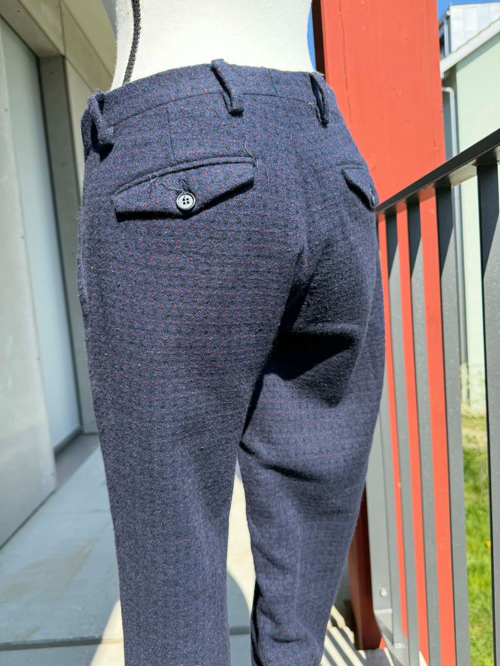 Pantaloni: Edle Wollhose, marineblau, Gr. 46 – Usato da Riehen venduto da edu_92w7 4