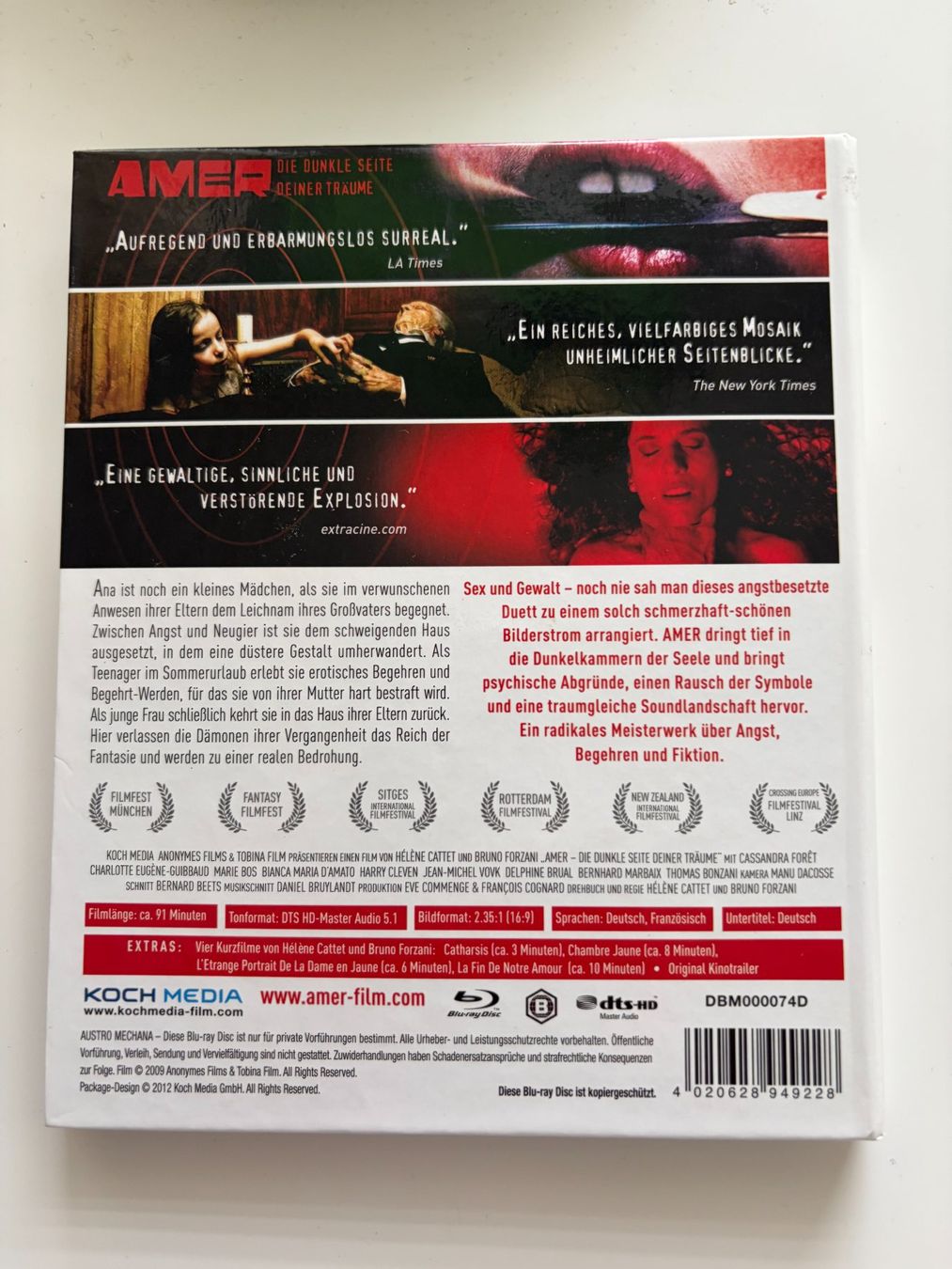 Tutti i DVDs: AMER - Die dunkle Seite der Träume - Mediabook – Usato da Luzern venduto da cole.trickle 1