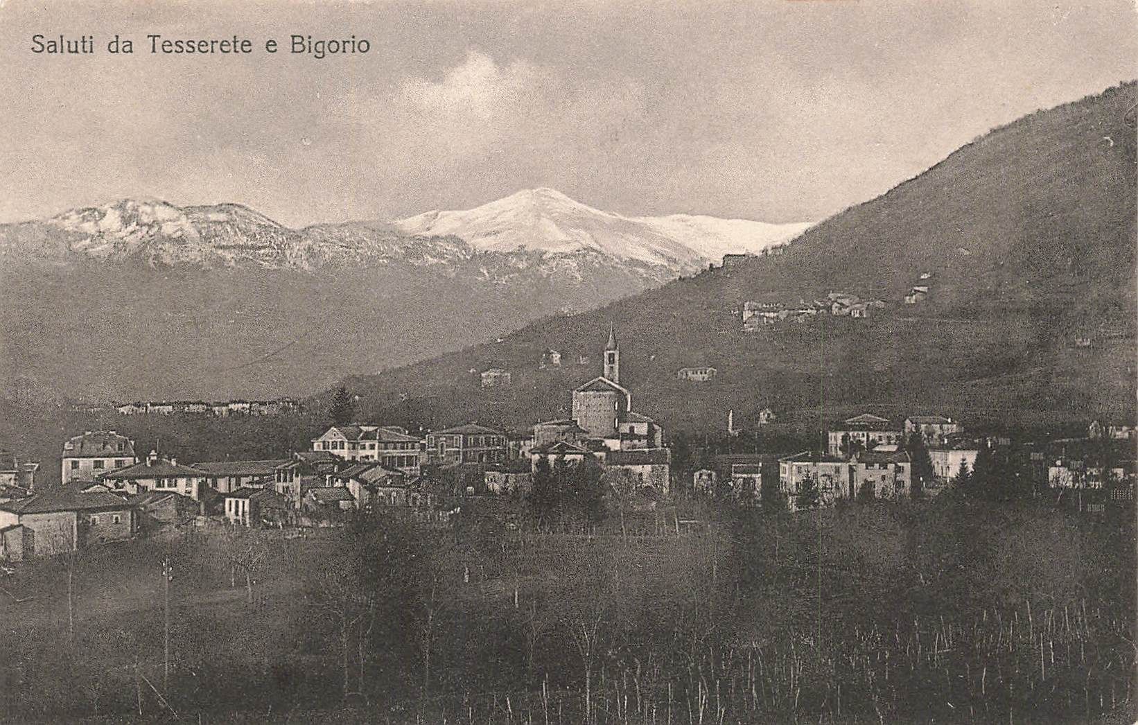 Cartoline postali: Tesserete TI Saluti da Tesserete e Bigorio Panorama – Usato da Biasca venduto da Blenio71