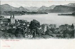Luzern und die Alpen