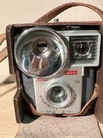 Appareil photo vintage Kodak Brownie Flash étui cuir