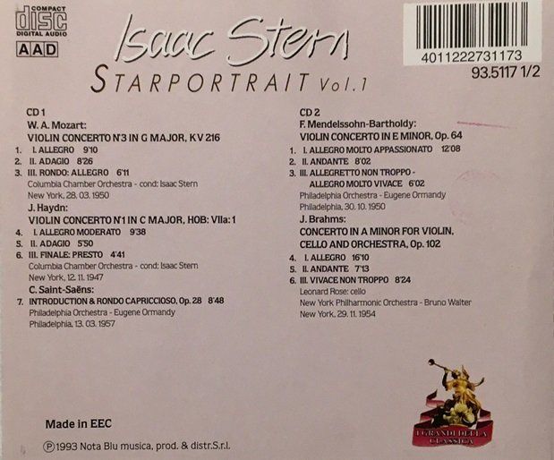 CD: Isaac Stern - Starportrait – Usato da Grüningen venduto da azulamarillo 1