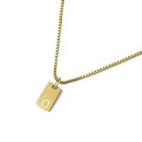 Halskette mit Buchstaben Name O vergoldet 18K - für Damen