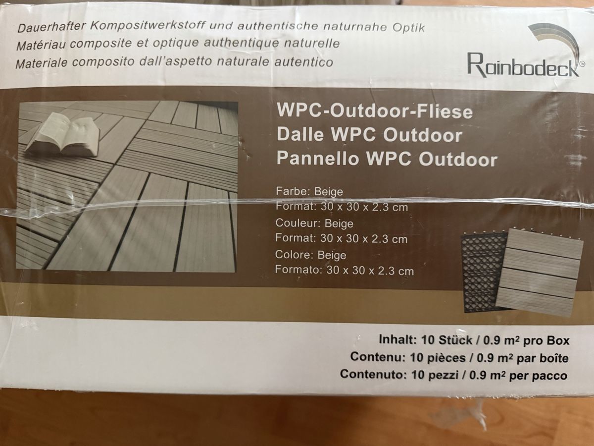 Bodenbeläge: WPC Fliesen  – Gebraucht aus Stadel von nicibaer08 3