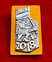 Fasnachtsplakette Ebikon Gold 2018