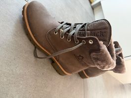 Panama Jack Stiefel gefüttert mit EchtLammfell braun / grau