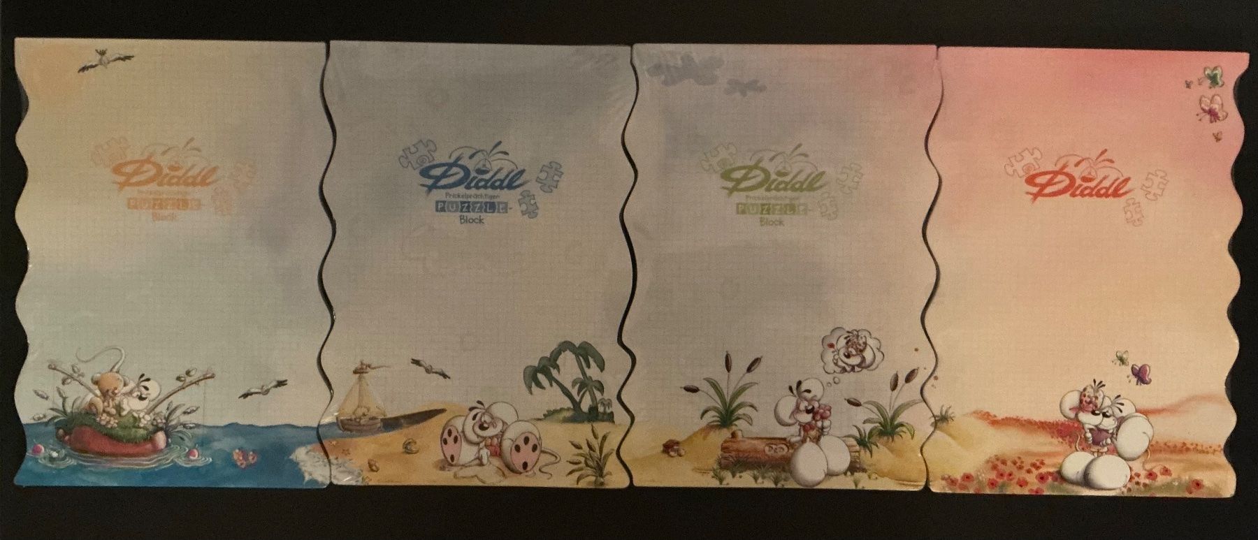 Papiere: Diddl Puzzle-Block A4 Nr. 110, 111, 112, 113  OVP – Neu und originalverpackt aus St. Margrethen SG von vista23