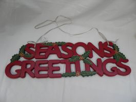 Weihnachtsdekoration SEASONS GREETINGS