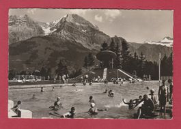 Adelboden  Schwimmbad  -  alte Ansichtskarte 1941