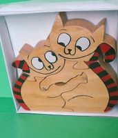 Naef Katzenpuzzle Designer Saburo Oguro Vintage