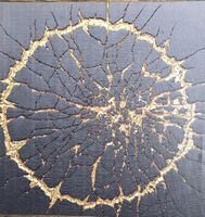 Abstraktes Keilrahmen-Bild, 56 x 56 x 1.5 cm