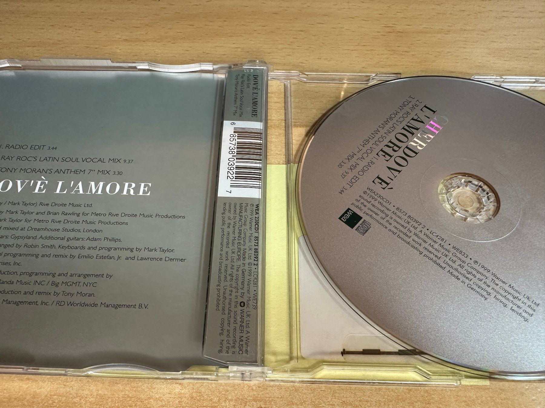 CD: Cher – Dov'è L'Amore - Single CD – Usato da Rikon im Tösstal venduto da Alpenmutz 1