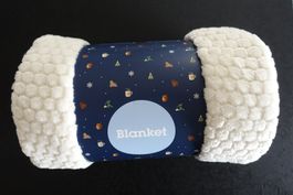 Plaid ultra doux effet bubble, 130 x 160 cm, neuf